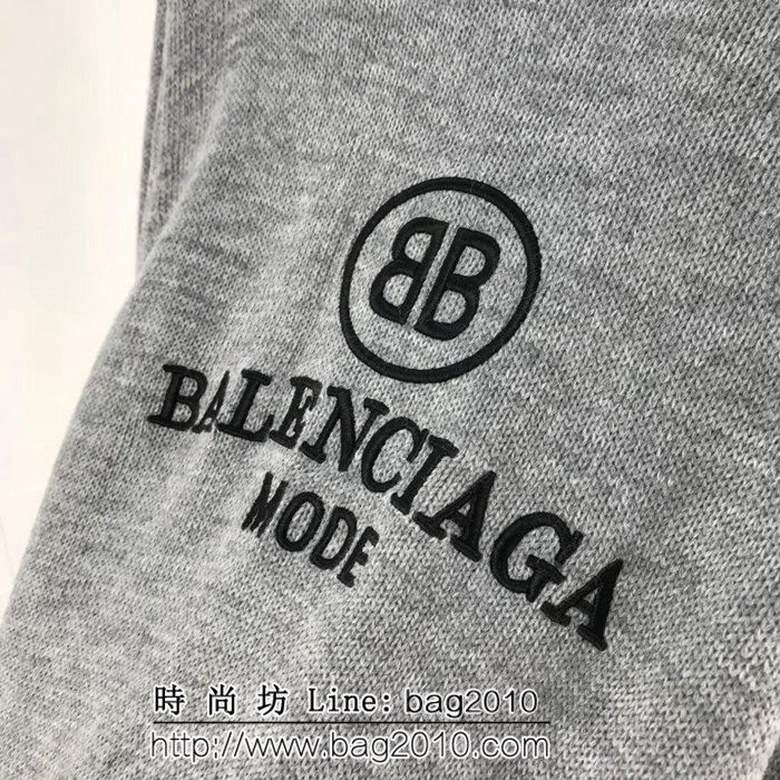 Balenciaga巴黎世家 18ss秋冬 雙B刺繡字母針織毛衣 深藍色/灰色兩色入 情侶款 ydi2001